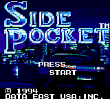 Side Pocket (USA) Title Screen